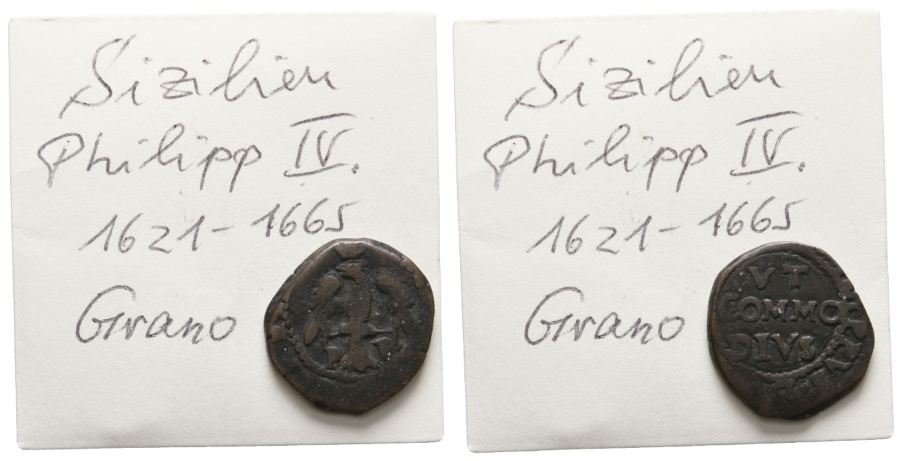  Ausland; Italien; Sizilien; Kleinmünze   