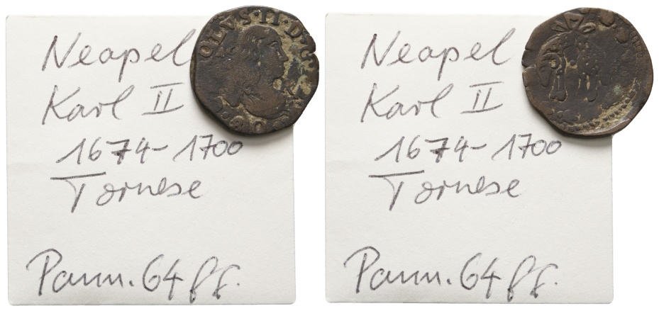  Ausland; Italien; Neapel; Kleinmünze   
