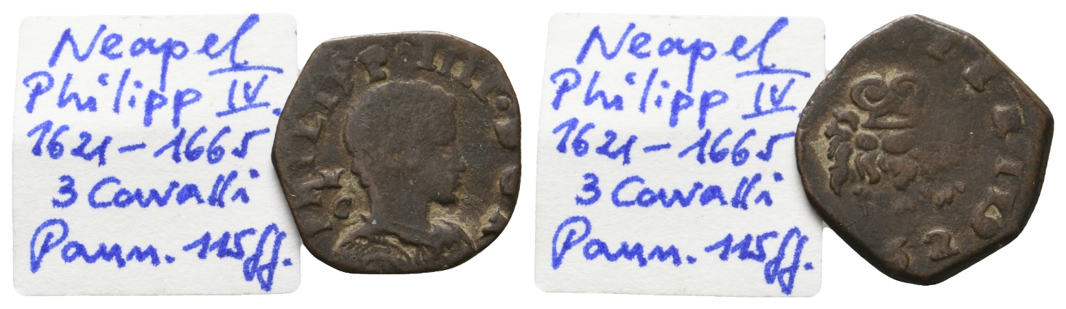  Ausland; Italien; Neapel; Kleinmünze   