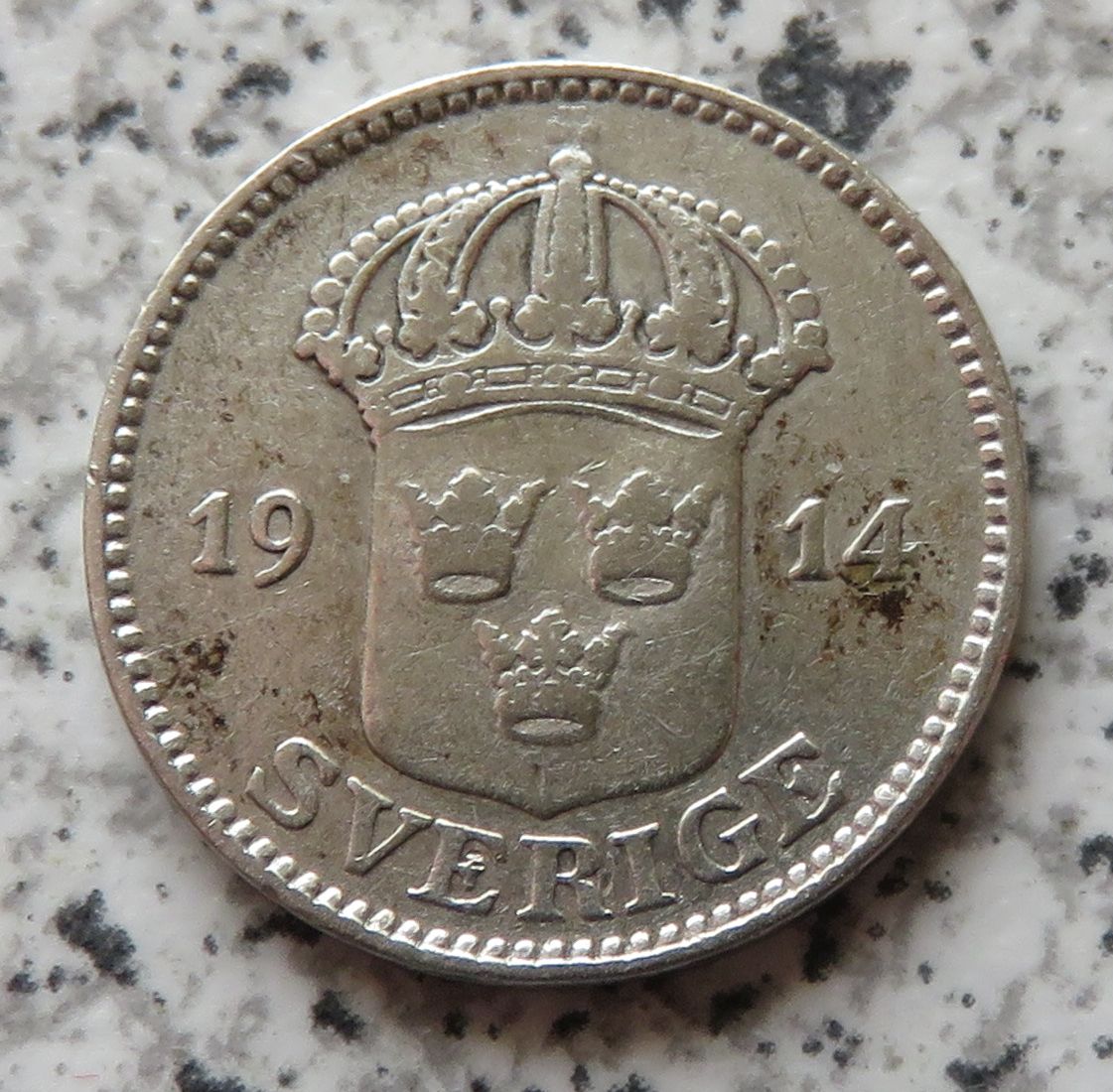  Schweden 25 Öre 1914   