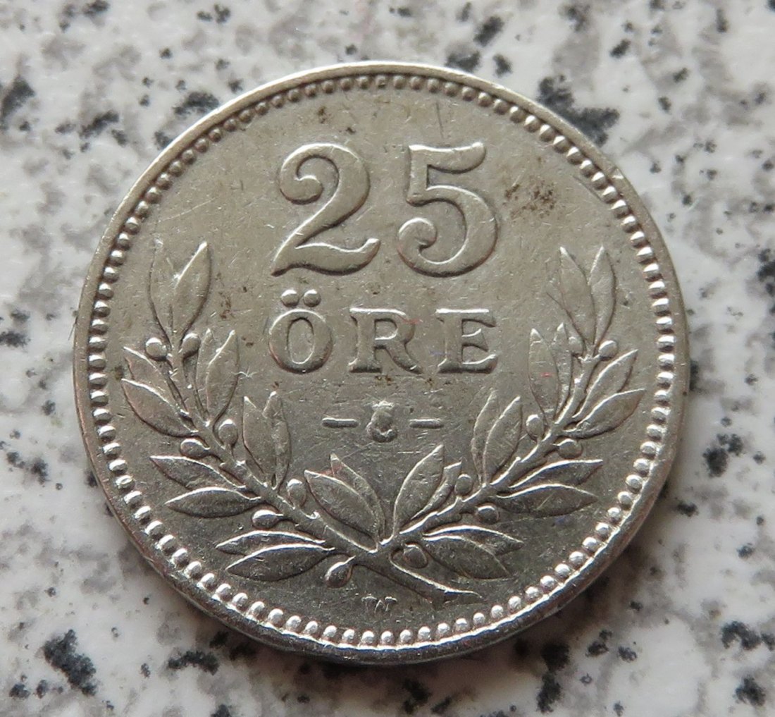  Schweden 25 Öre 1914   