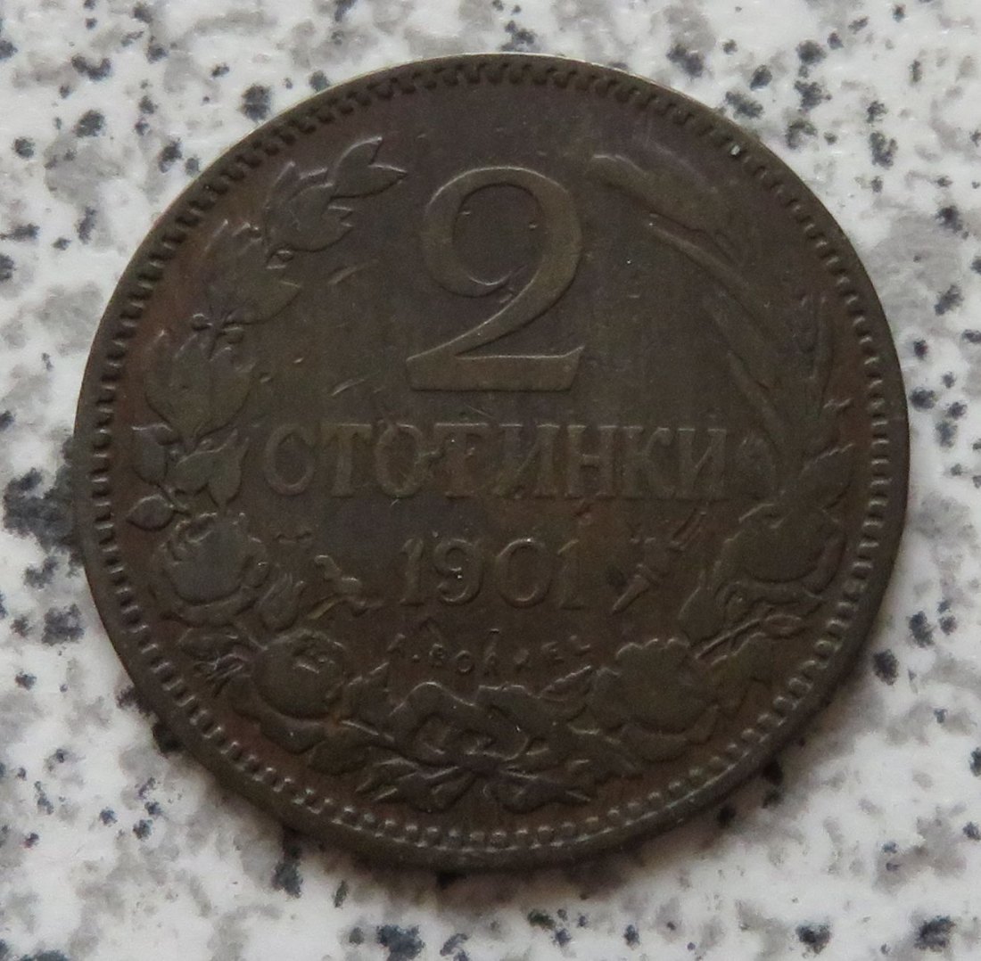  Bulgarien 2 Stotinki 1901   