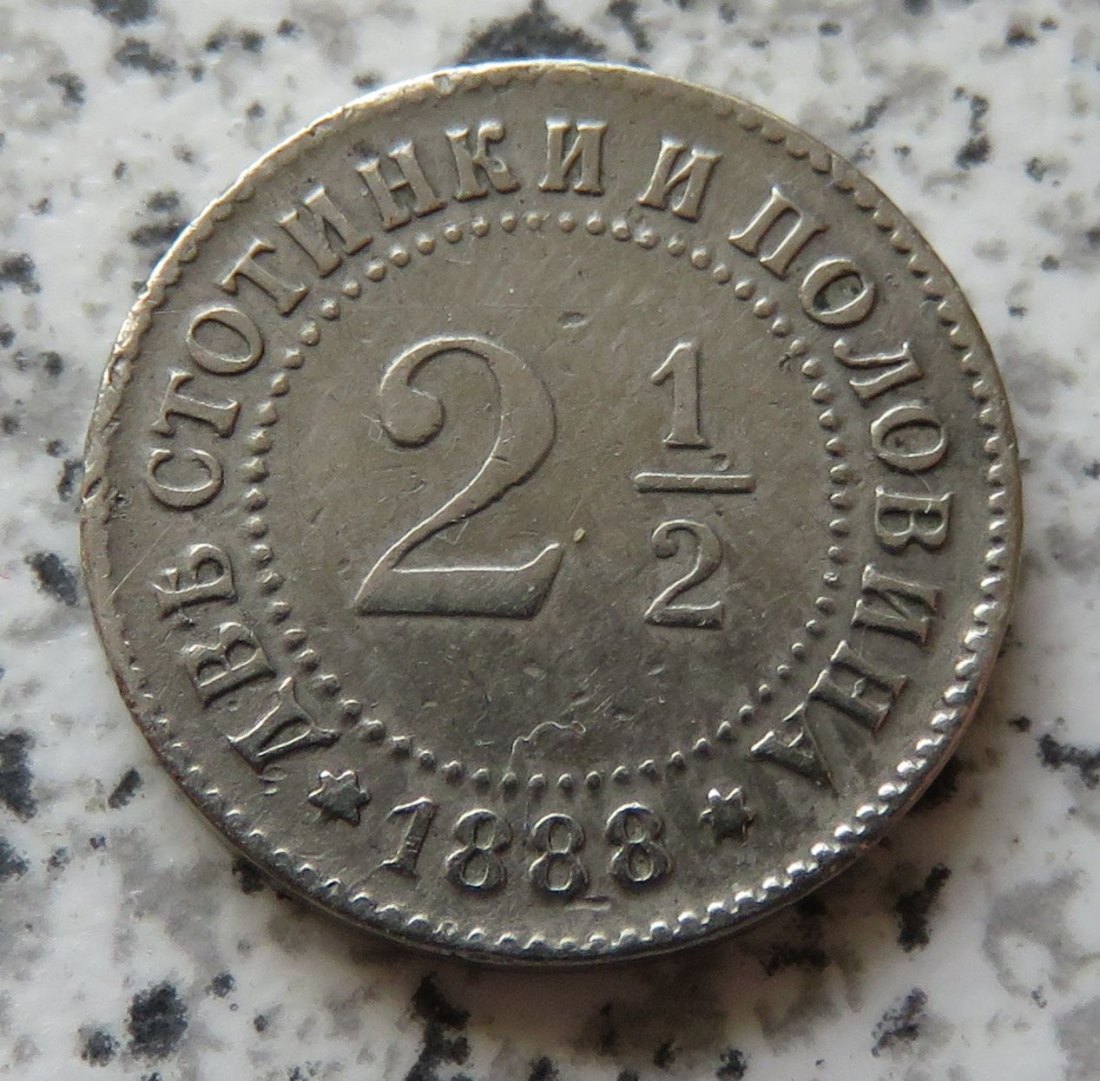  Bulgarien 2,5 Stotinki 1888   