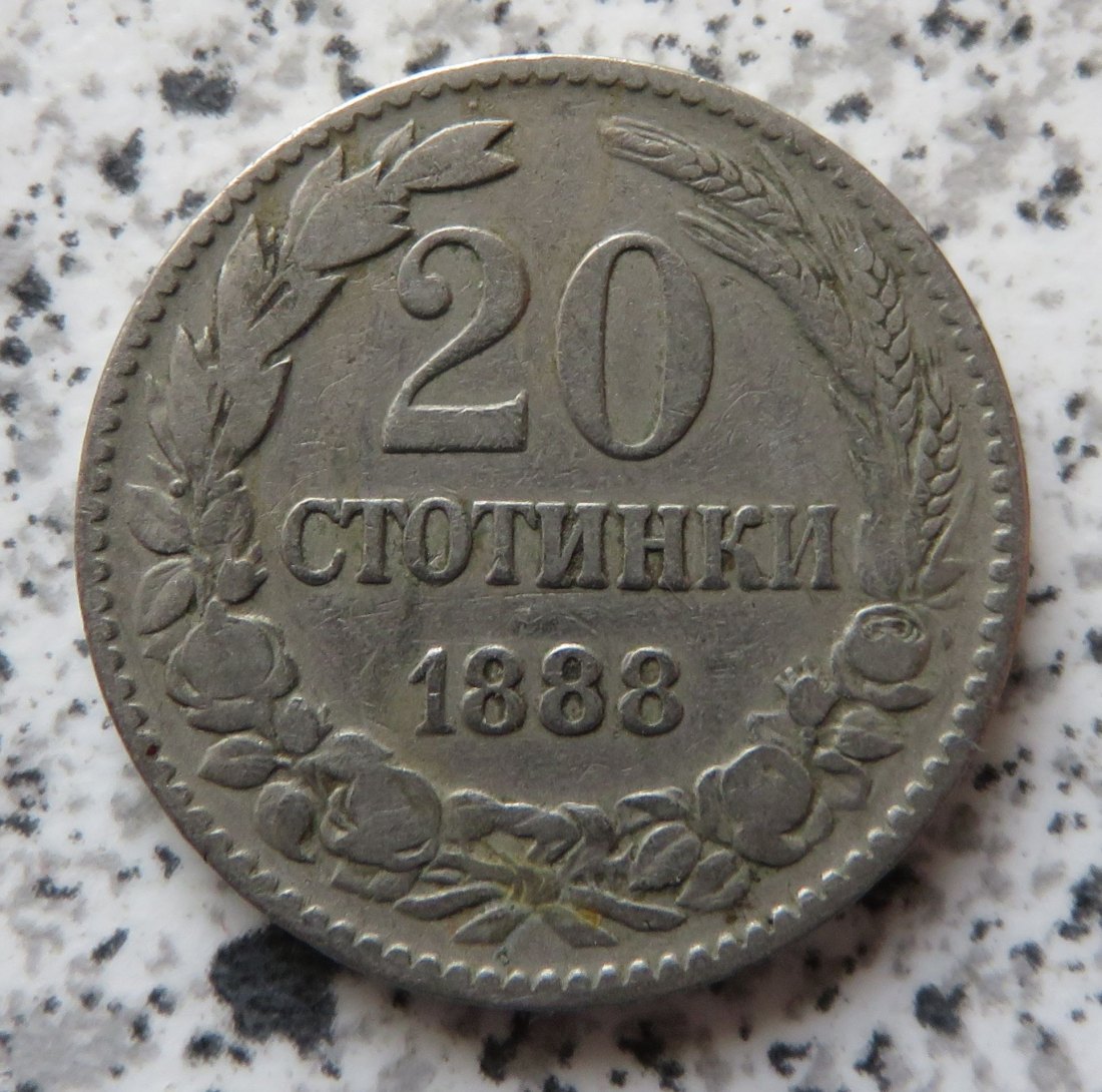  Bulgarien 20 Stotinki 1888   