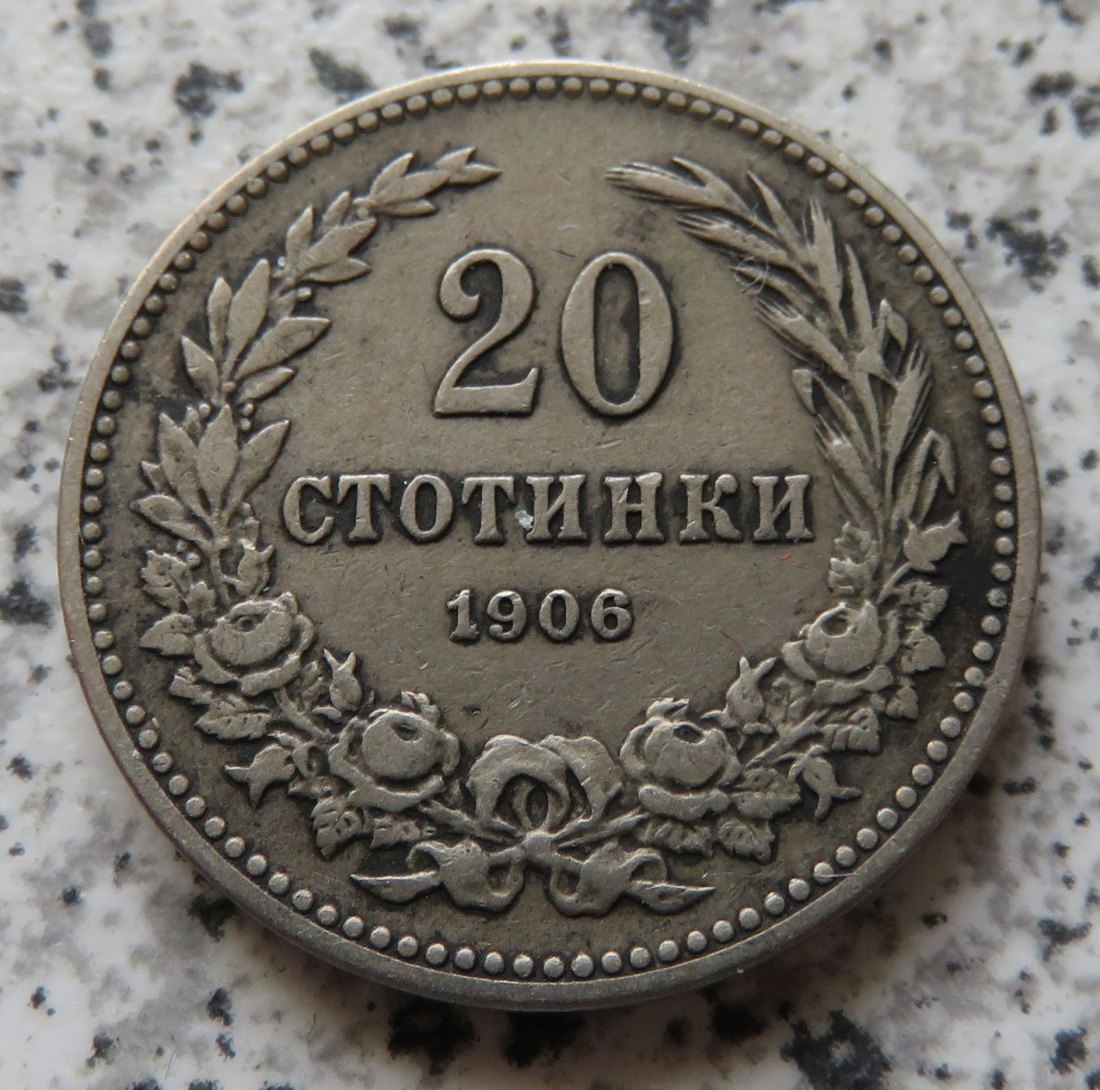  Bulgarien 20 Stotinki 1906   
