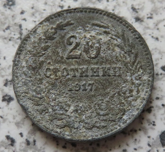  Bulgarien 20 Stotinki 1917, Platzhalter   