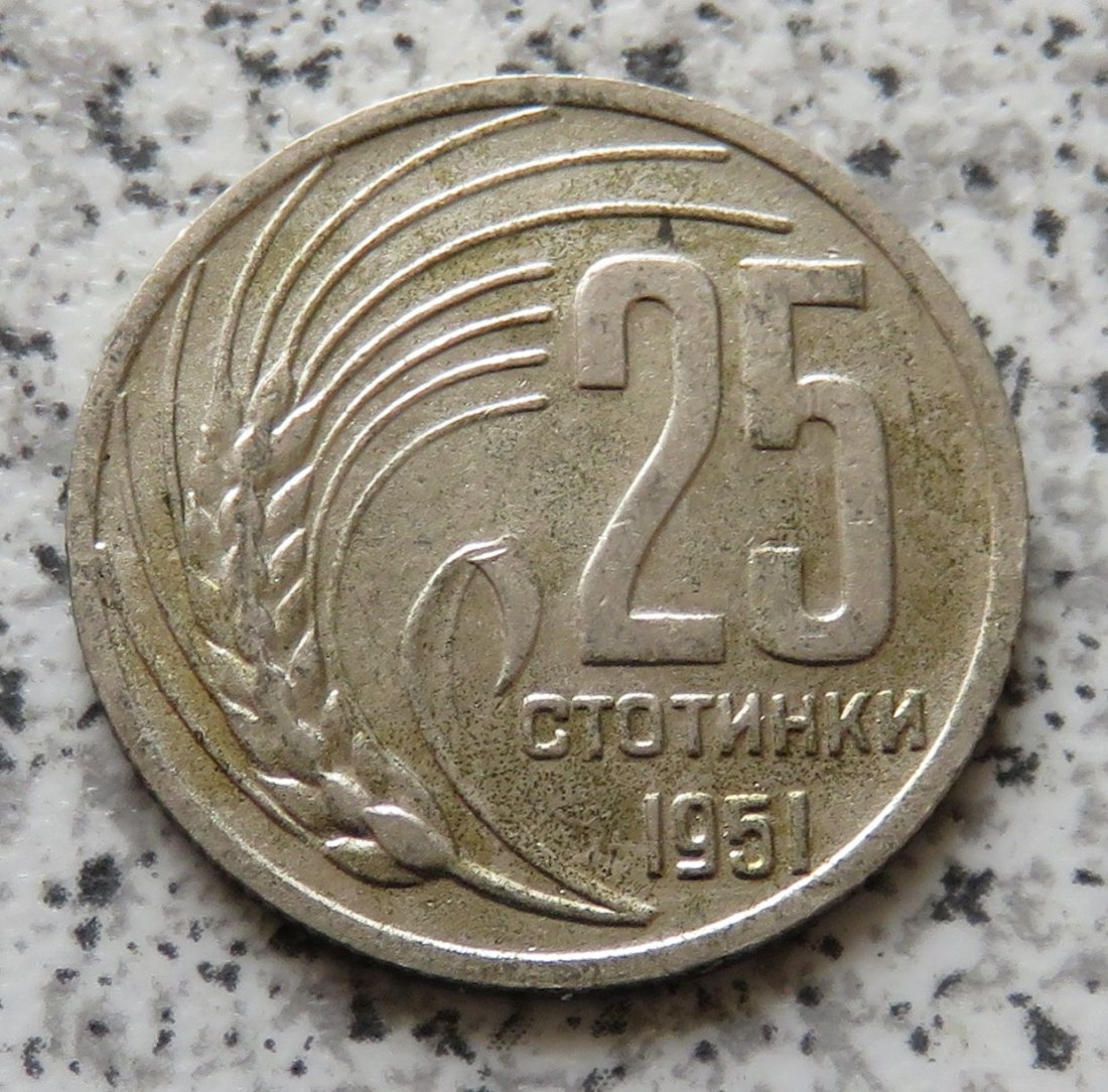  Bulgarien 25 Stotinki 1951   