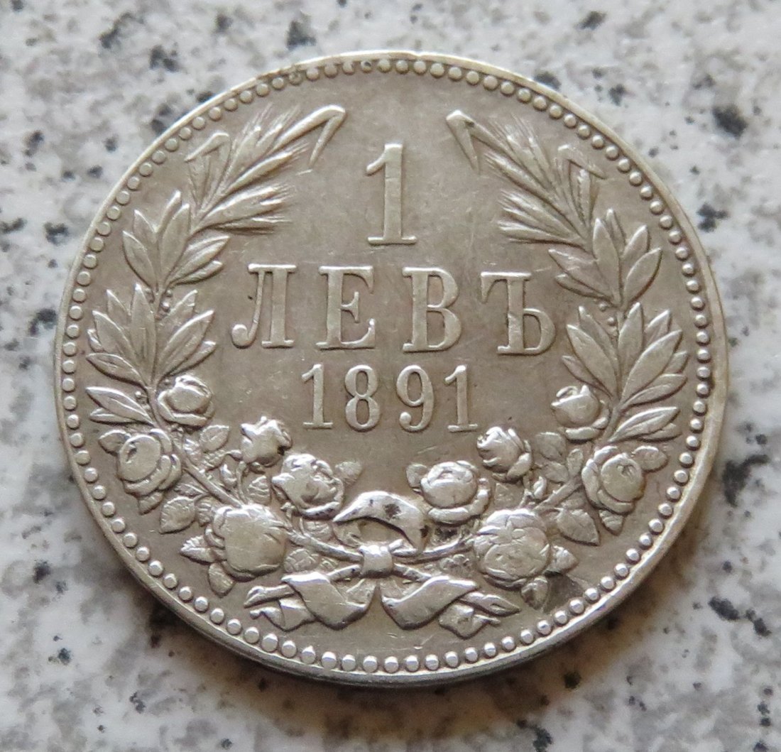  Bulgarien 1 Lew 1891   