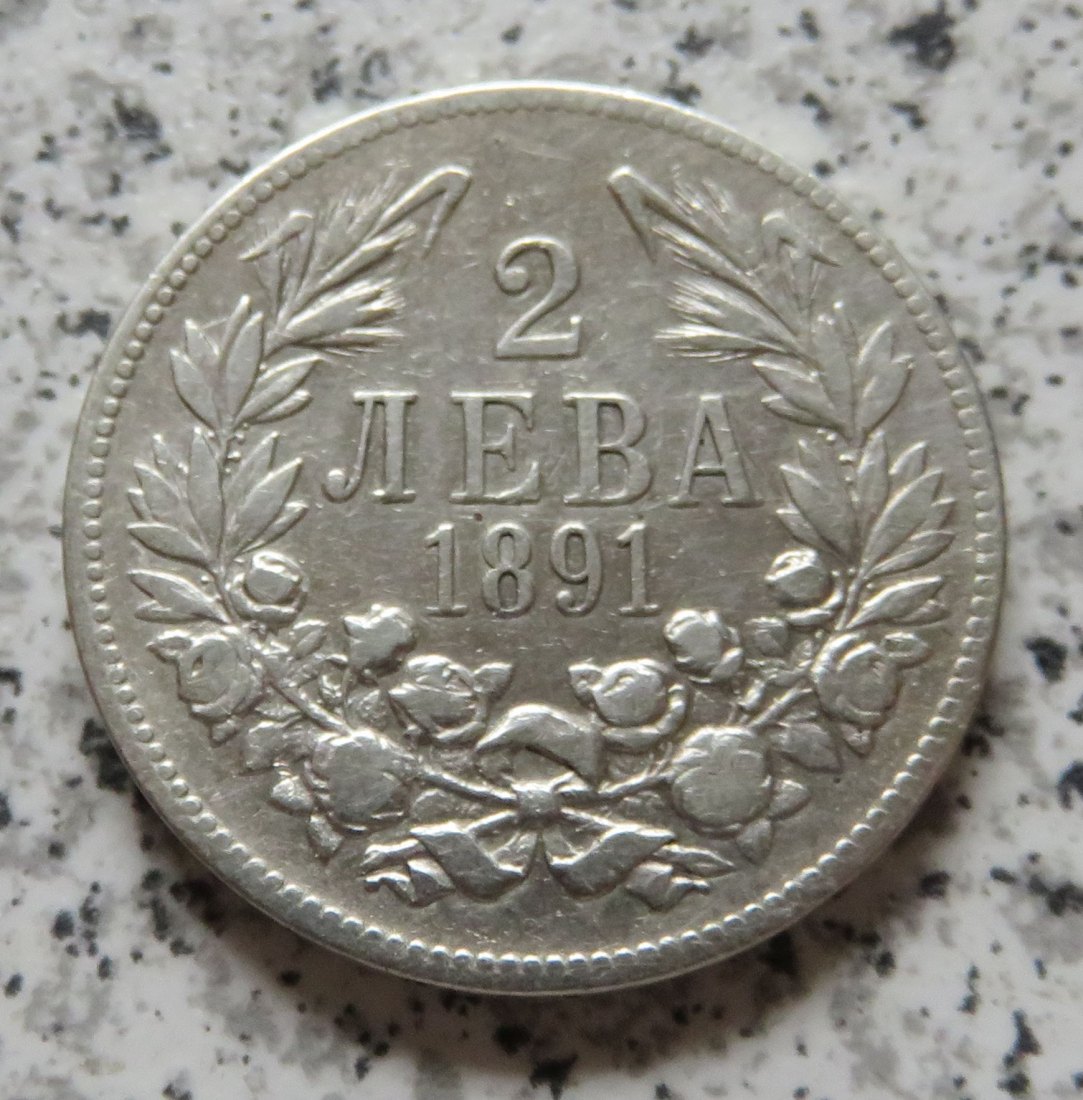  Bulgarien 2 Lewa 1891   