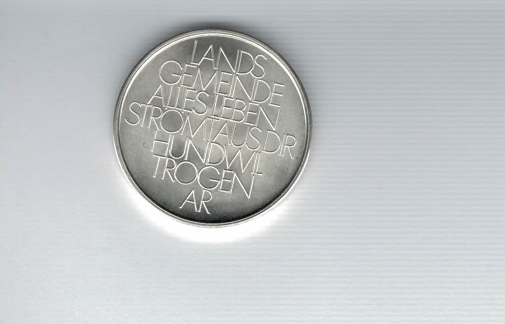  Silbermedaille Bannwart 1970 900/15g silber Schweiz Spittalgold9800 (3469)   