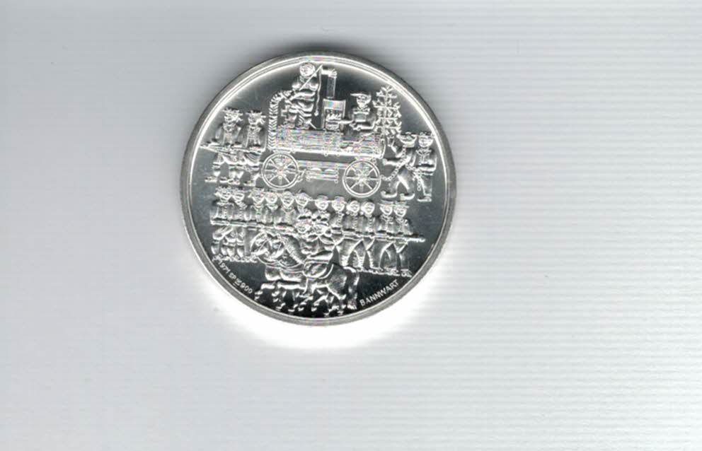  Silbermedaille Urnäsch 1971 900/15g silber Schweiz Spittalgold9800 (3469)   