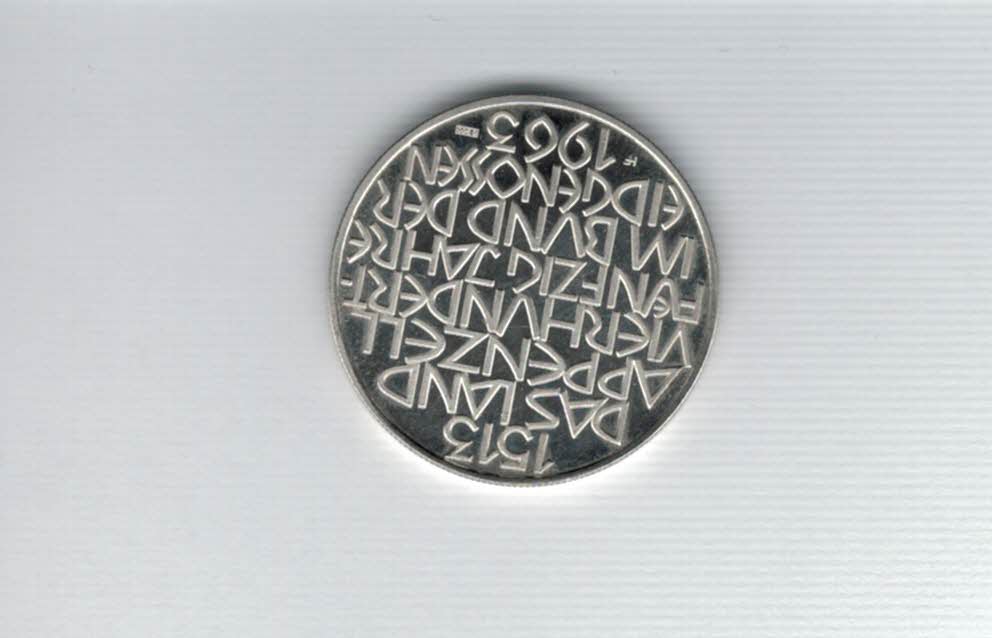  Silbermedaille Appenzell 1963 900/15g silber Schweiz Spittalgold9800 (3469)   