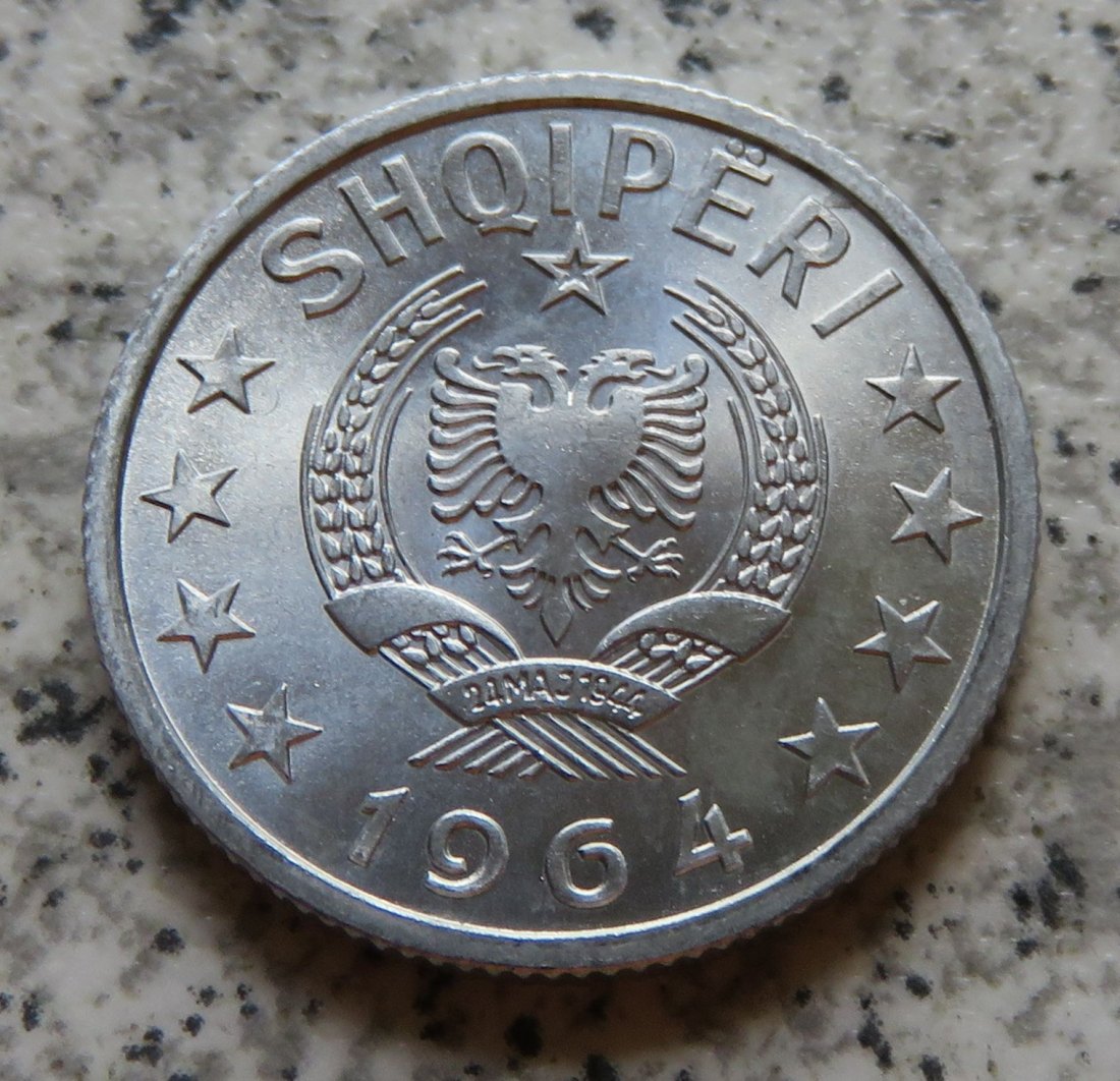  Albanien 10 Qindarka 1964   