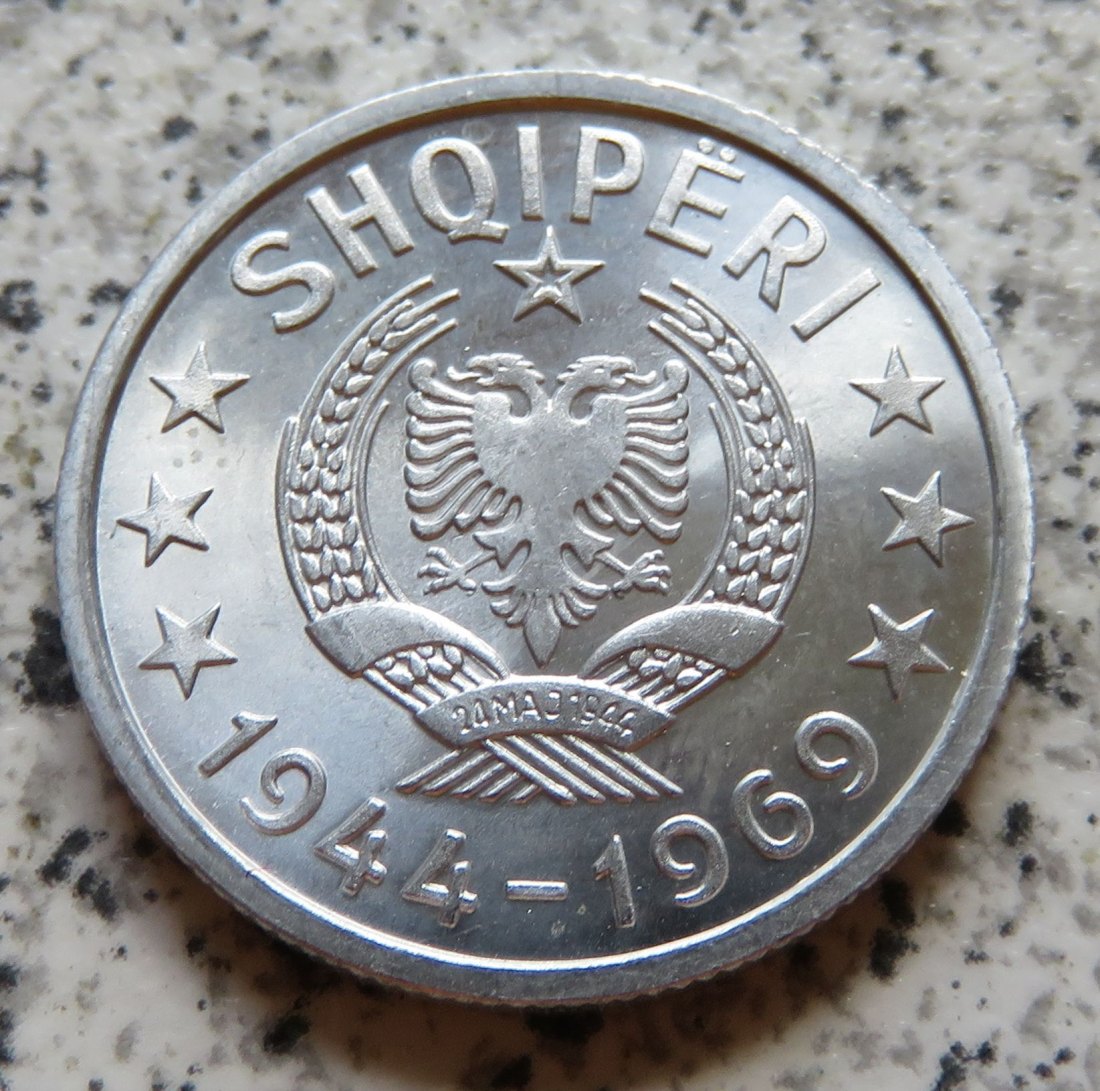  Albanien 20 Qindarka 1969   