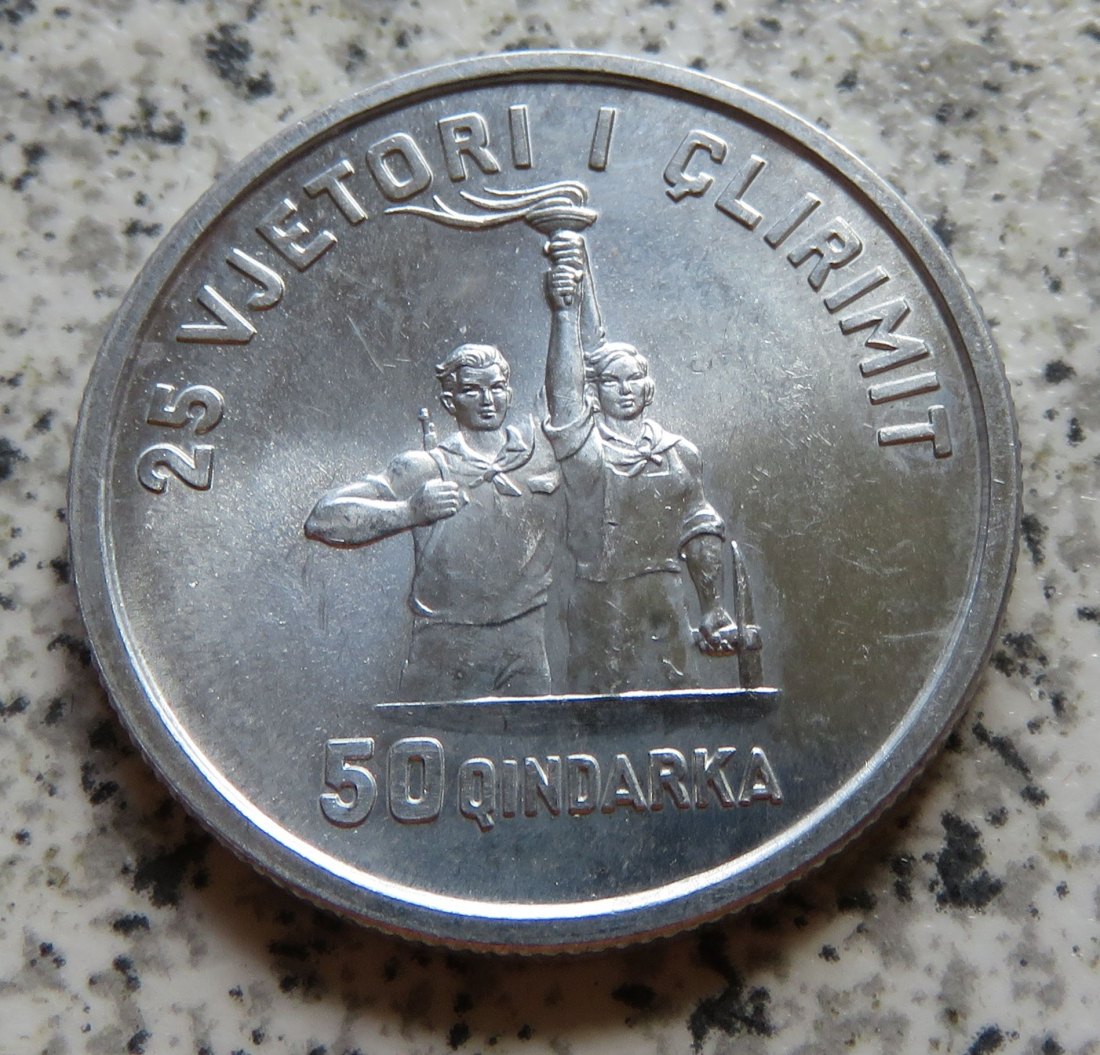  Albanien 50 Qindarka 1969   