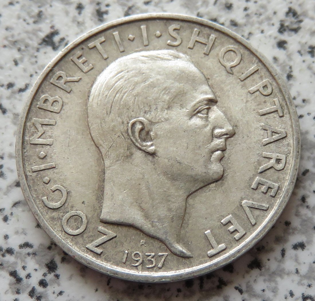  Albanien 1 Frang 1937   