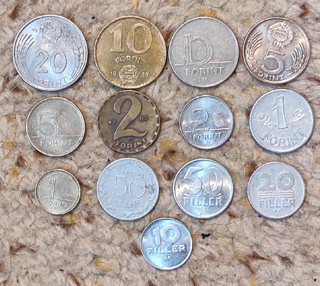  Ungarn Münzlot mit 13 verschiedenen Münzen   