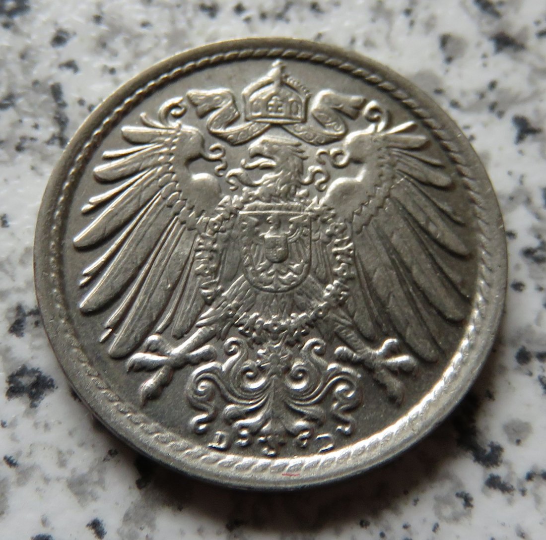  Kaiserreich 5 Pfennig 1915 D   