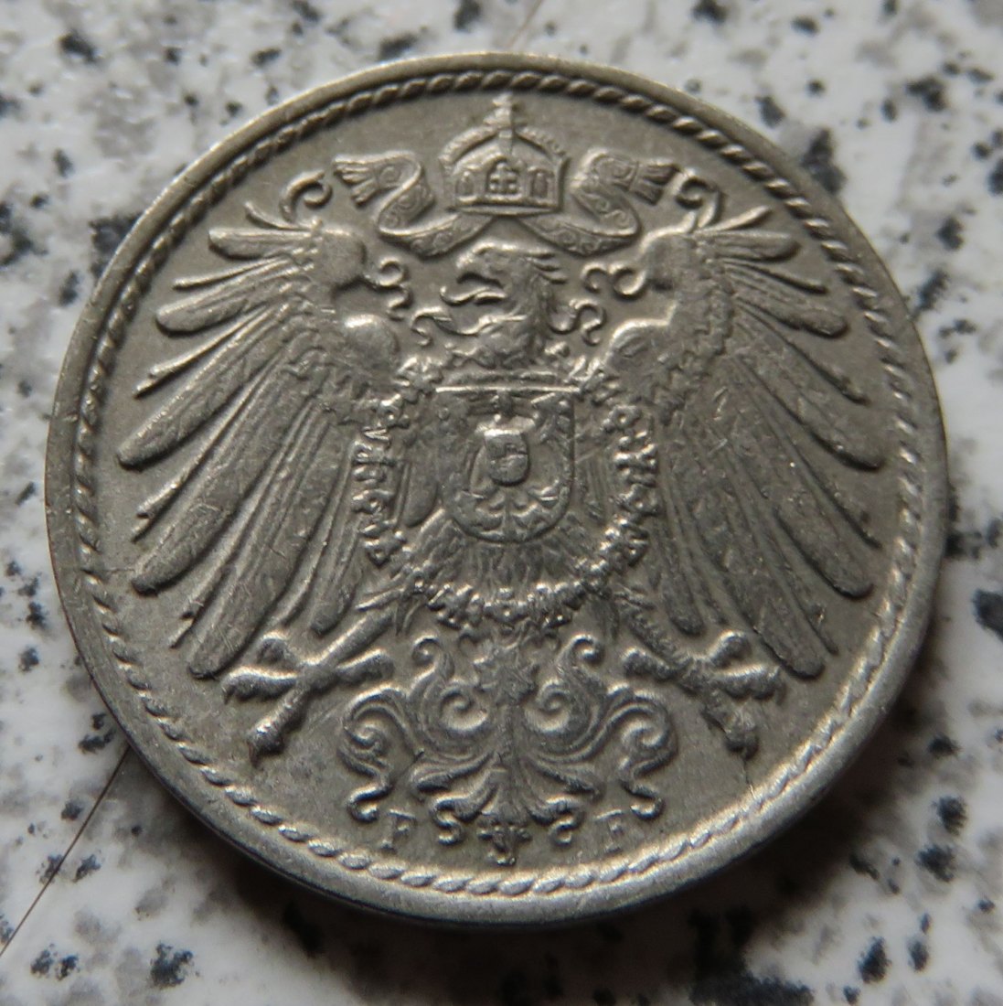  Kaiserreich 5 Pfennig 1915 F   