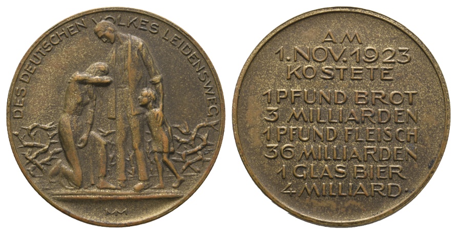  Inflationsmedaille 1923; Bronze; 10,25 g; Ø 31,83 mm   