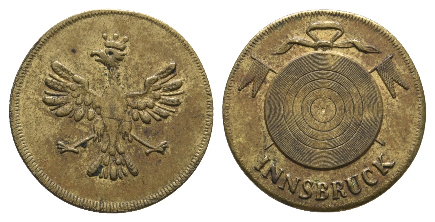  Medaille; Innsbruck; Souvenir; 2,29 g; Ø 20,46 mm   