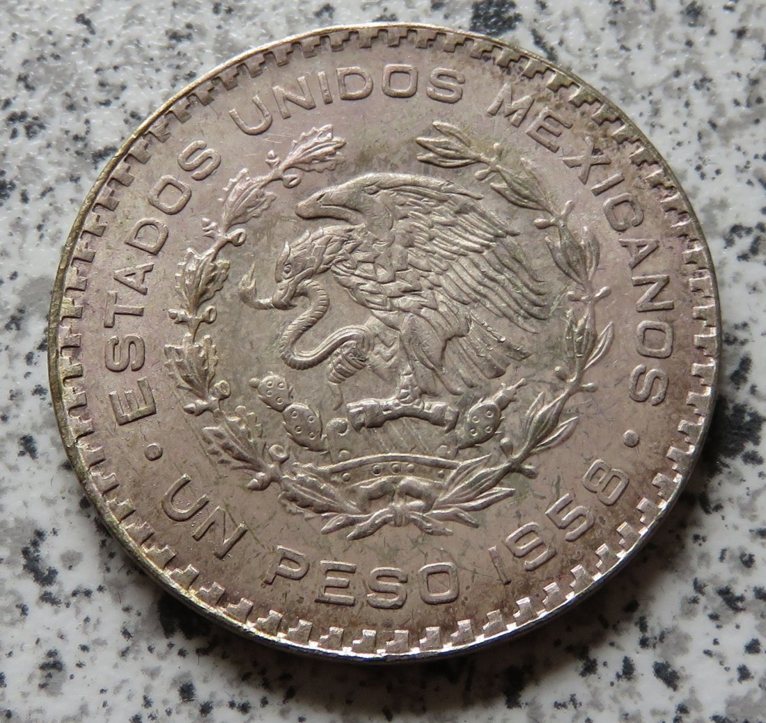  Mexiko 1 Peso 1958   