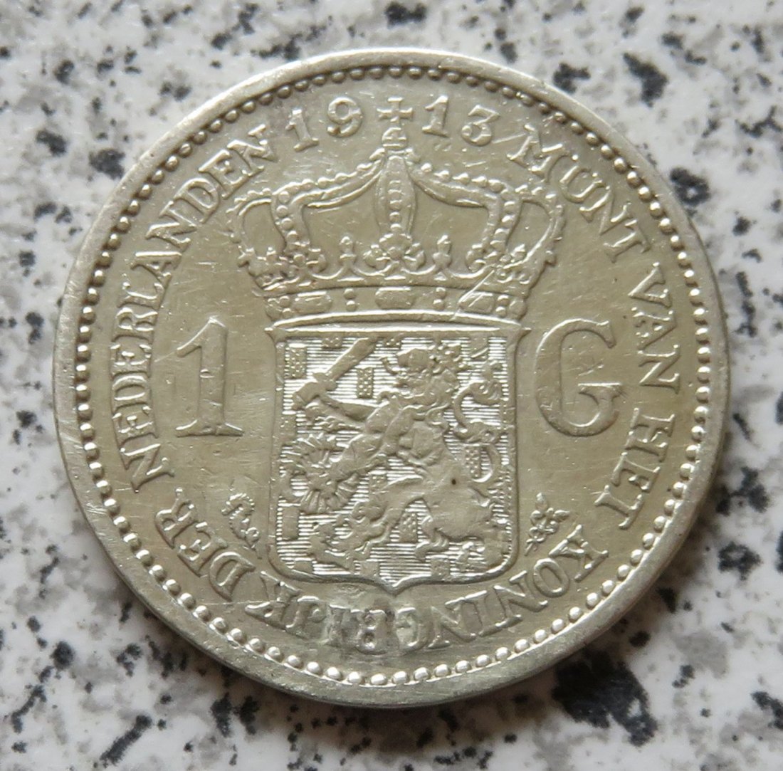  Niederlande 1 Gulden 1913   
