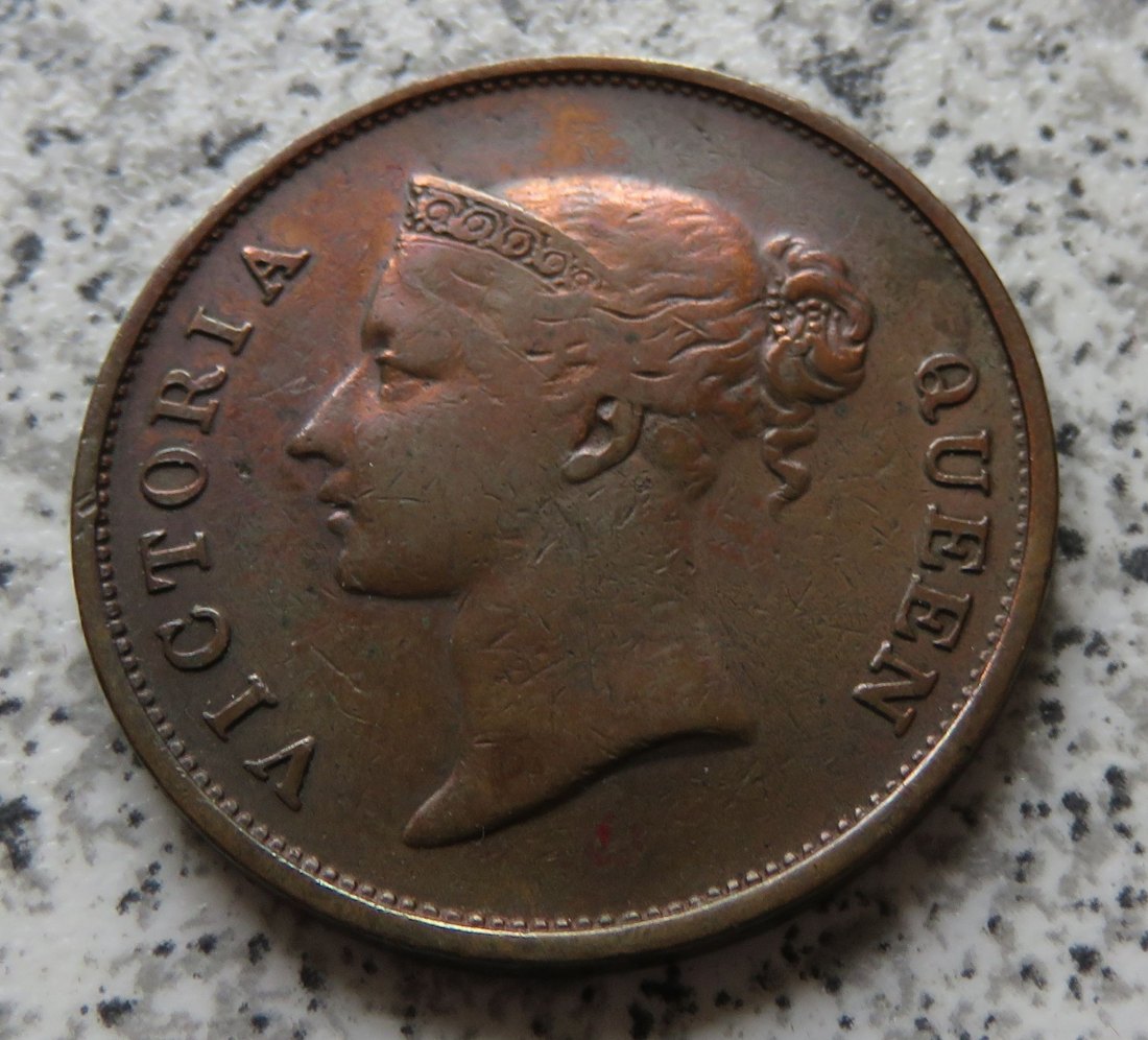  East India Company 1 Cent 1845 / Straits Settlements 1 Cent 1845   