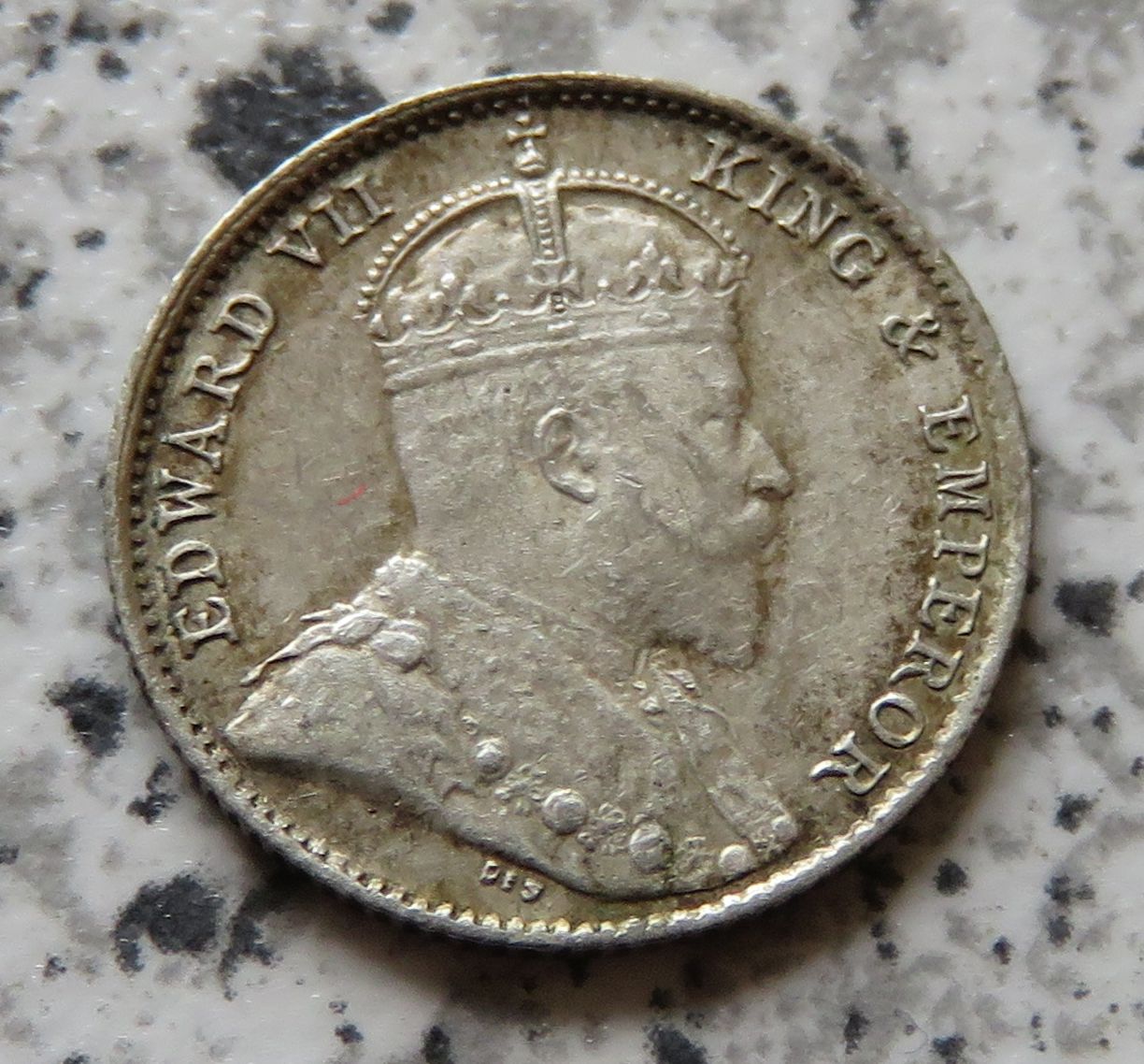  Straits Settlements 5 Cents 1910 B   