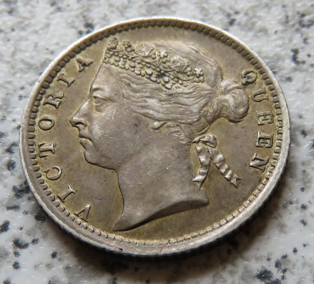  Straits Settlements 10 Cents 1899   