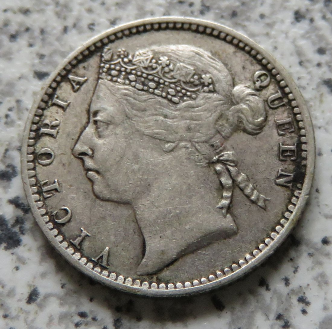  Straits Settlements 10 Cents 1901   