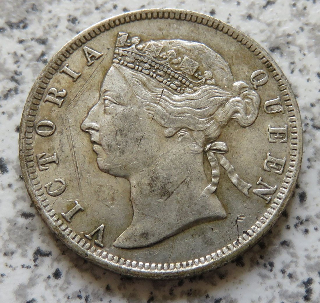  Straits Settlements 20 Cents 1887   