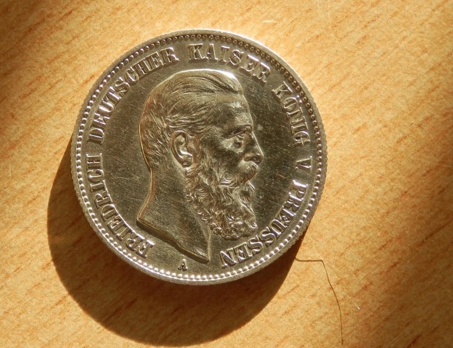 2 MARK Preußen 1888 JÄGER 98 VZ/Stglz   