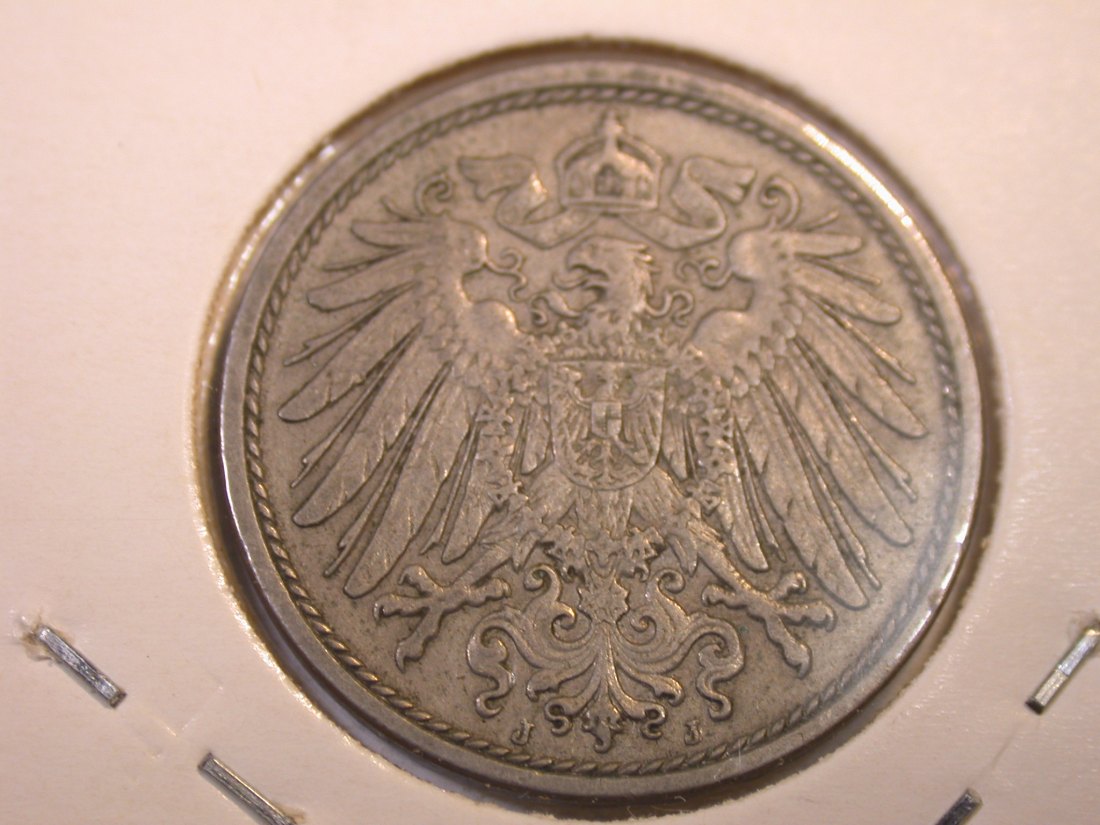  J34  KR  10 Pfennig 1912 J in ss+   Originalbilder   