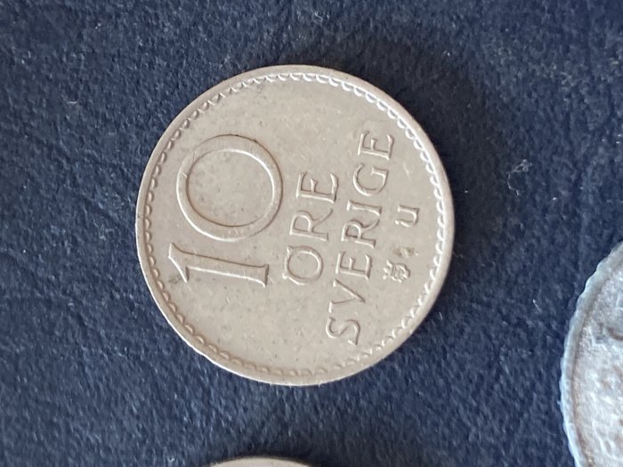  Münze Münzen Umlaufmünze Schweden 10 Öre 1964   