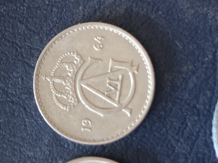  Münze Münzen Umlaufmünze Schweden 10 Öre 1964   