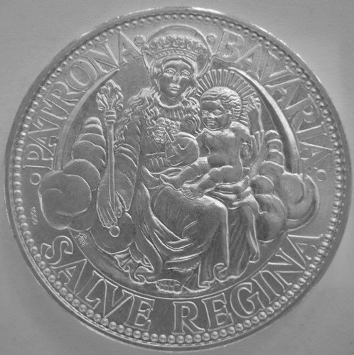  Bayern, Medaille, Ludwig II, Ag 1000, 15 g   