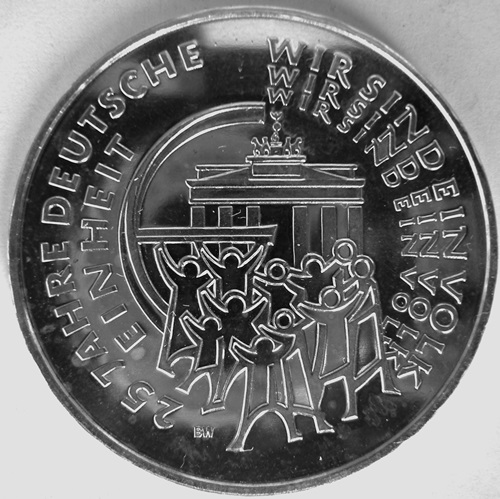  BRD, 25 Euro 2015 D, 25 Jahre deutsche Einheit, Ag .999, FG 17,98 g   