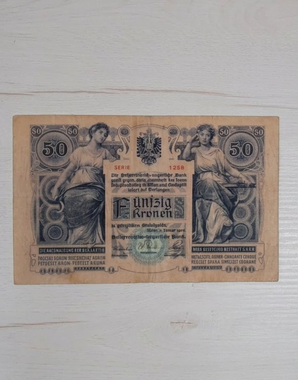  50-Kronen-Banknote von 1902   