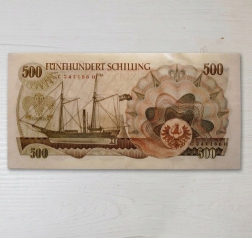  500-Schilling-Banknote Österreich von 1965   