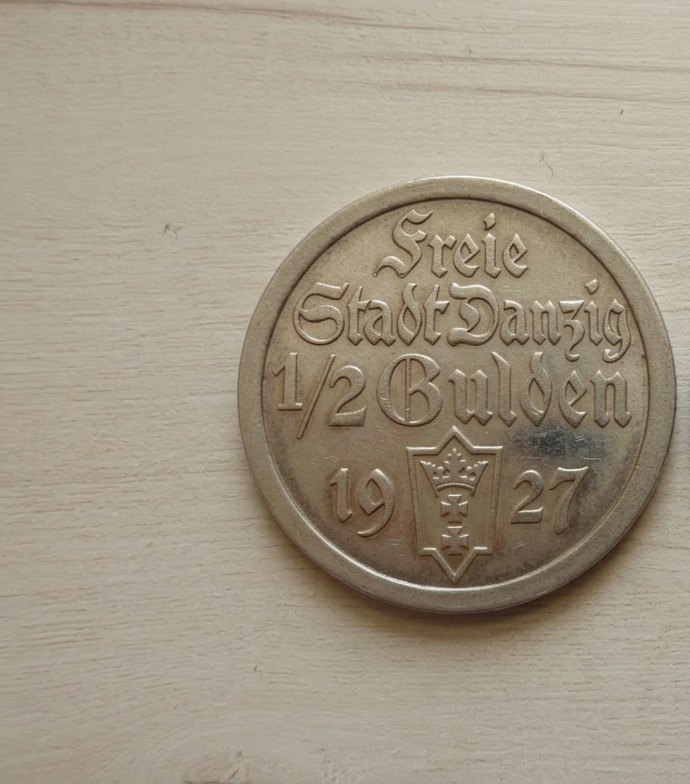  1/2 Gulden Münze 1927   