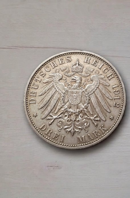  3 Mark Münze 1912   