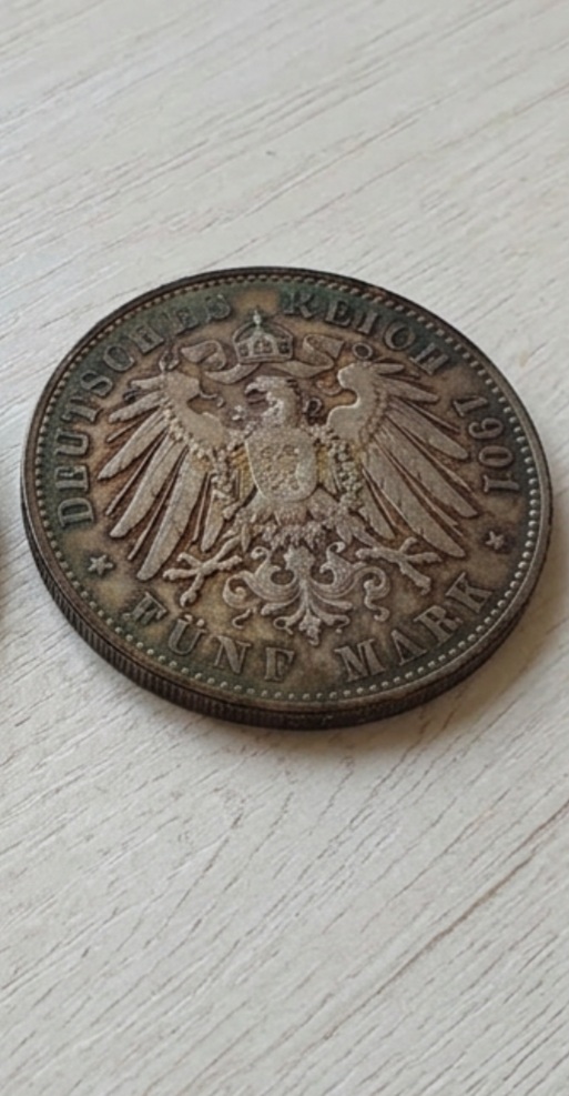 5 Mark Münze 1901   