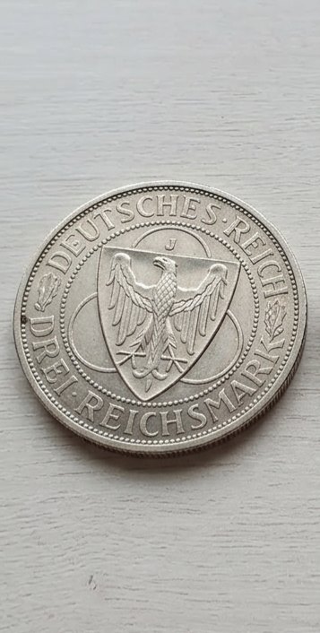 3 Mark Münze 1930   