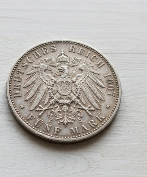  5 Mark Münze 1907   