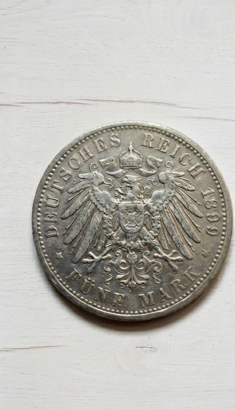  5 Mark Münze 1889   