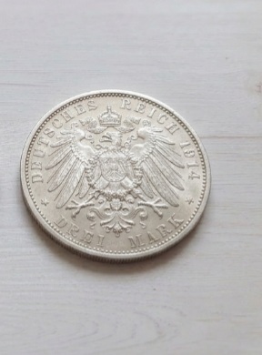  3 Mark Münze 1914   