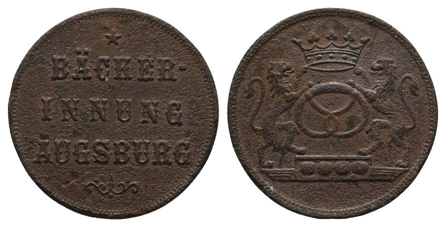  Bayern; Augsburg, Bäckerinnung; Menzel 916   