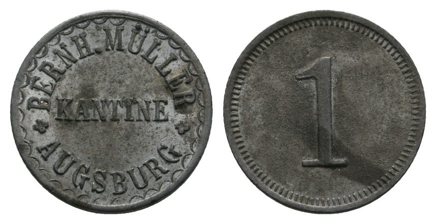  Bayern; Augsburg, Berhard Müller Kantine, WZ: 1; Menzel 922   