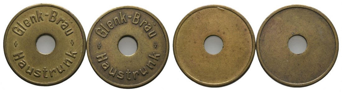 Bayern; Bayreuth; Glenk-Brau Haustrunk; Menzel 1622 (2 Marken)   